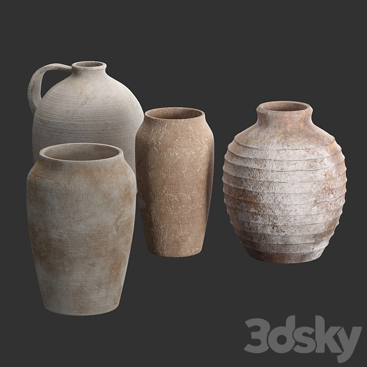 Artisan Hand Painted Vases (Pottery Barn) 