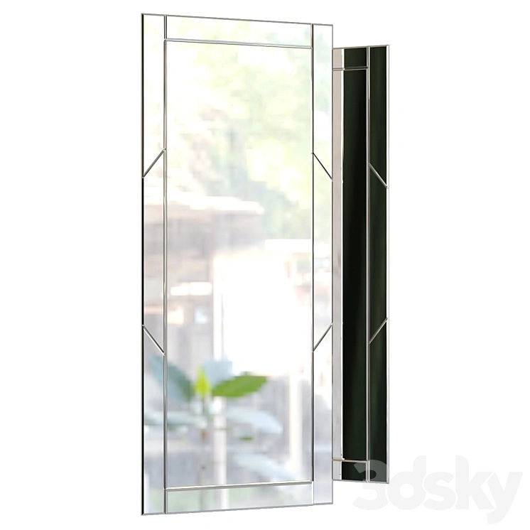 Mirror with facet for the hallway 