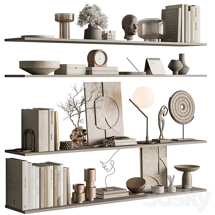 Decorative Set on Shelves 146 