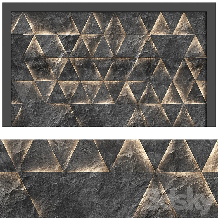 Backlit stone wall panel 