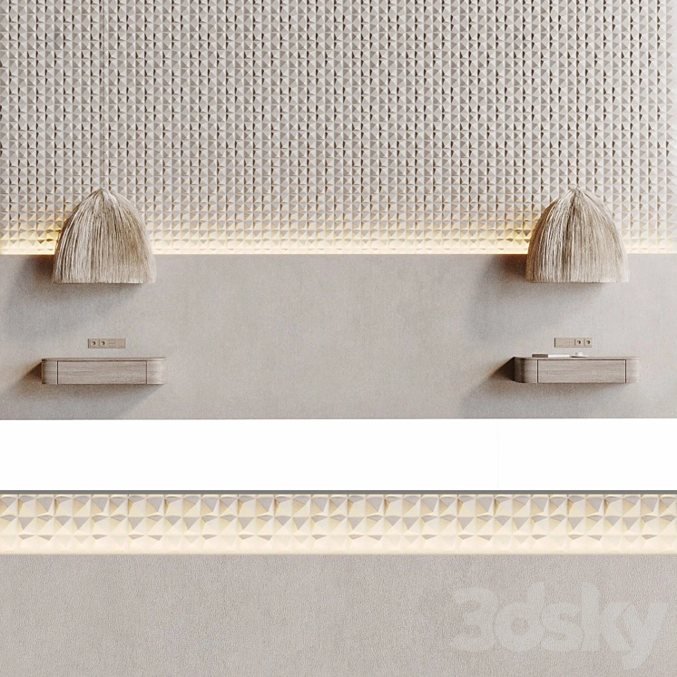 Decorative 3D wall panel 009 