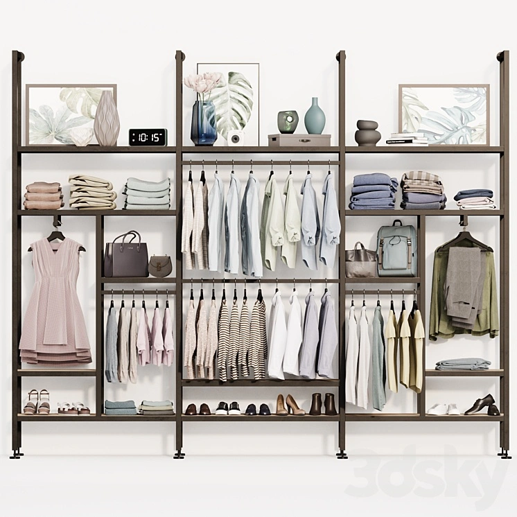 Rack Wardrobe clothing store decor posters 