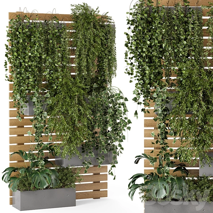 Outdoor Plants Pallet vertical planter Pots - Set 686 