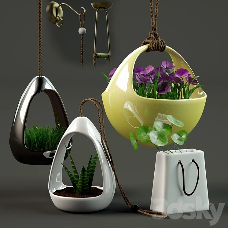 3 pots 