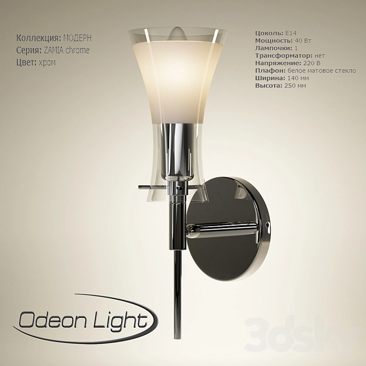 ZAMIA chrome sconces 