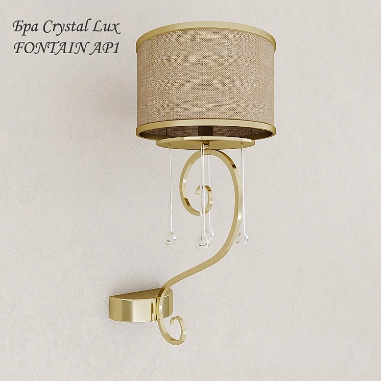 Sconce Crystal Lux FONTAIN AP1 