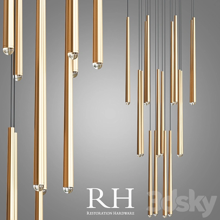 Aquitaine Round Chandelier Collection RH 