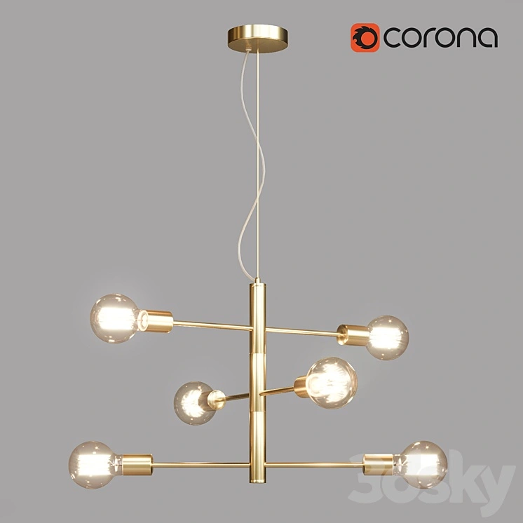Hanging chandelier Lussole Lgo Huron GRLSP-8155 