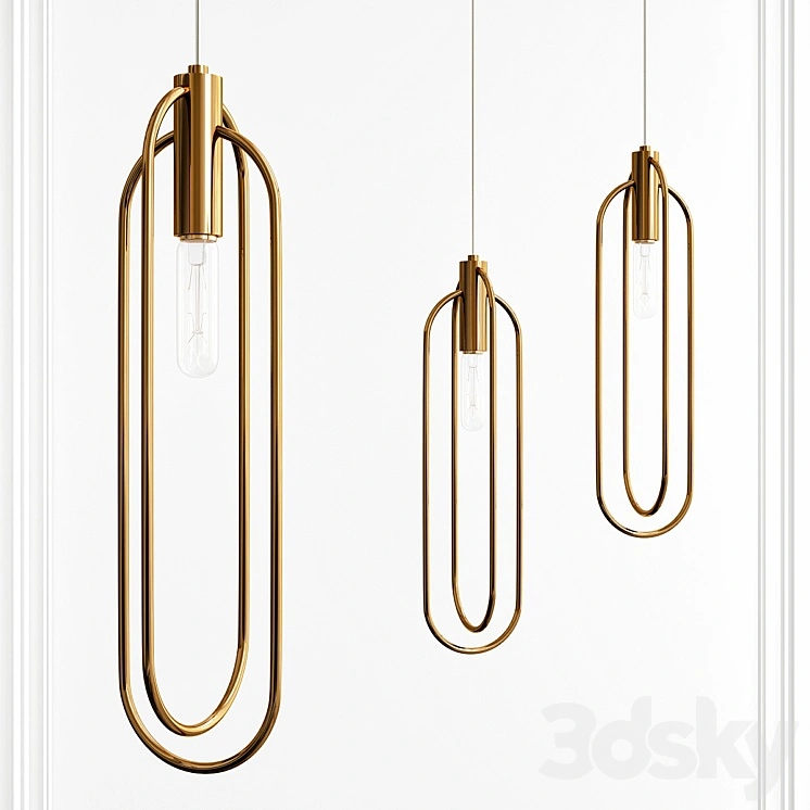 Brass tube hanger 