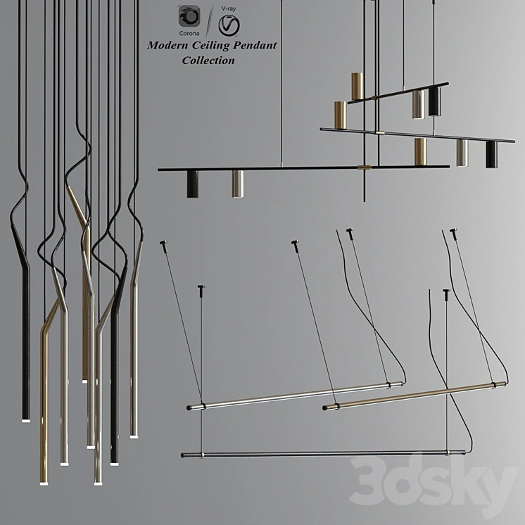 Modern Ceiling Pendant And Suspension Collection 