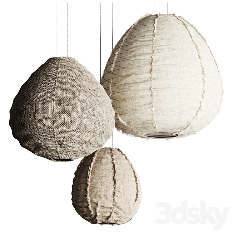 Suspension en lin Wabi Sabi Beige 