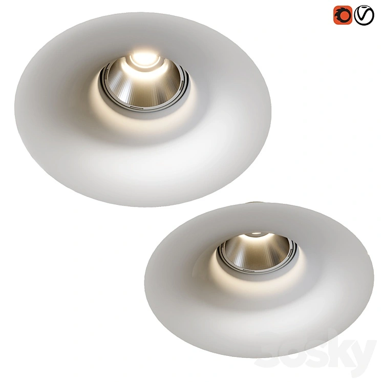 Built-in lamps Gypsum 