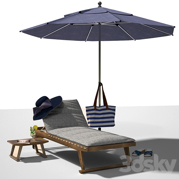 GIO Garden chaise longue 