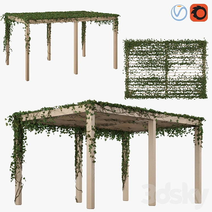 Pergola with Ivy v2 
