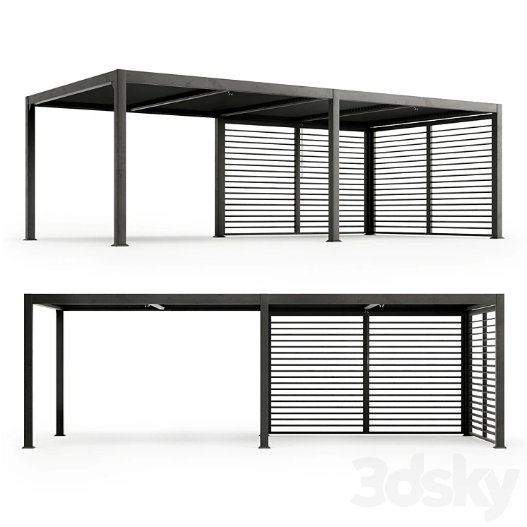 Terrace pergola MARANZA 720cm gray 