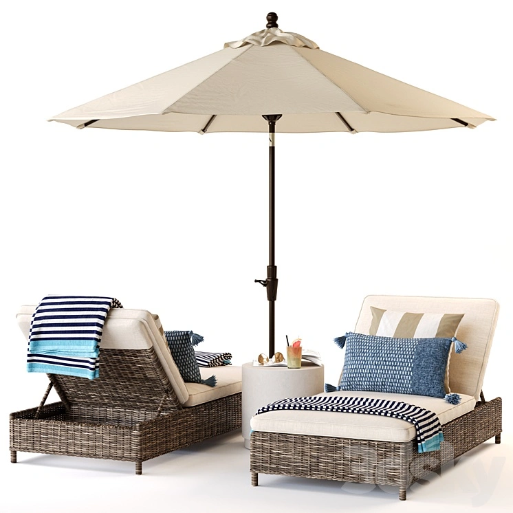 Torrey Chaise Lounge Pottery Barn 