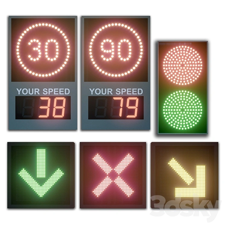 LED display modules. Set 03 