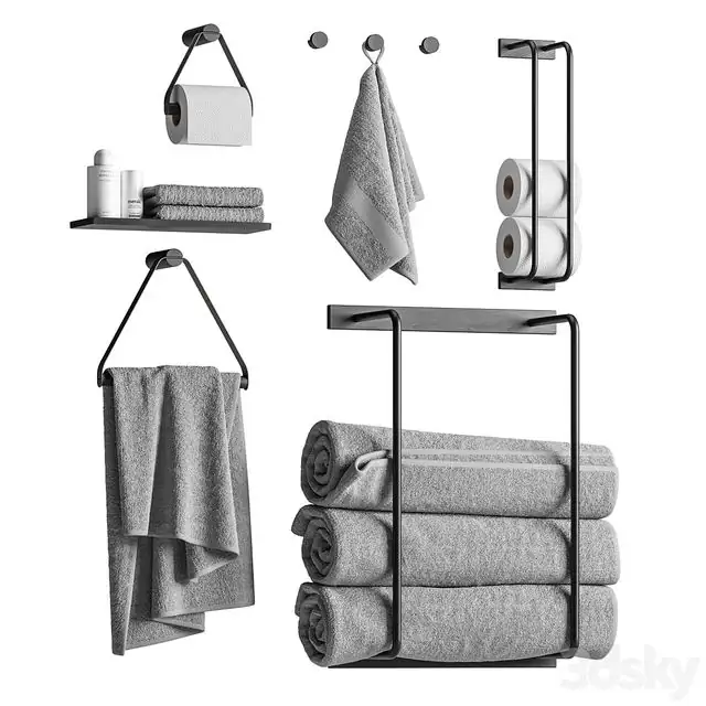 Bathroom (set with towels) 