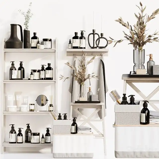 Bathroom_accessories_3_bathroom_decors,_decorative_set_beige_gray 