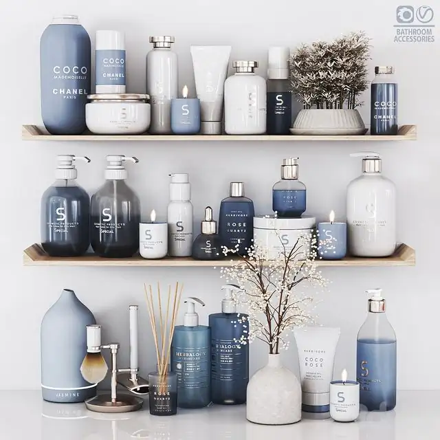 Bathroom Accessories 14 (with dry plants) 