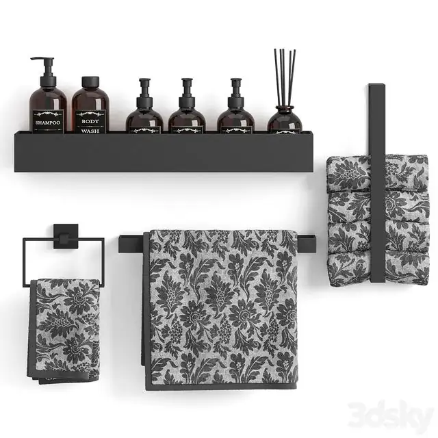 Decorative bathroom set 4 