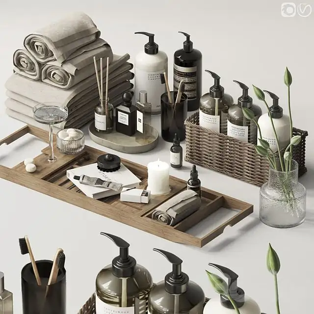 Decorative set for the bathroom - 6 