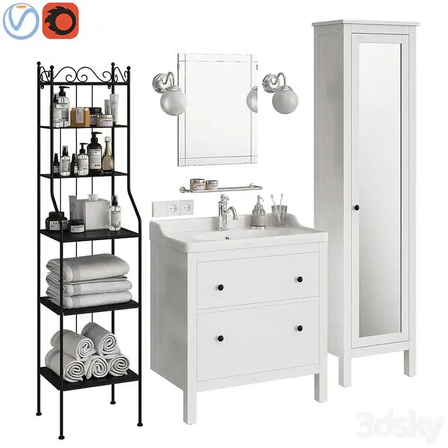 Ikea Hemnes bathroom 