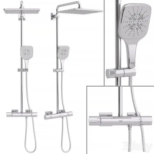 Shower system Grohe Rainshower Smartactive Cube 310 