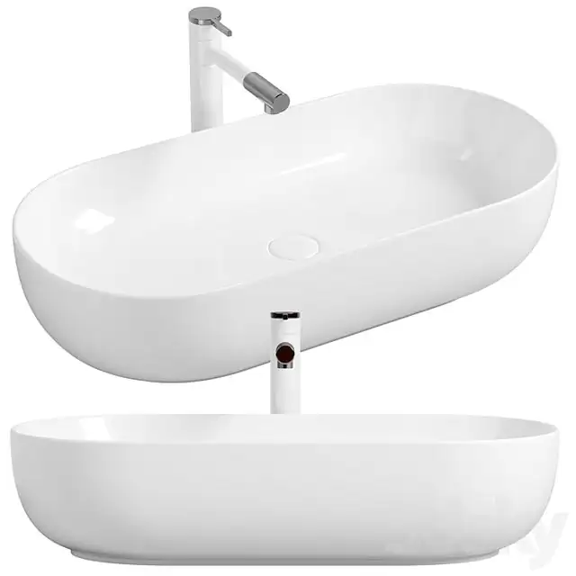 Washbasin Mira 82 MR-8242 White 