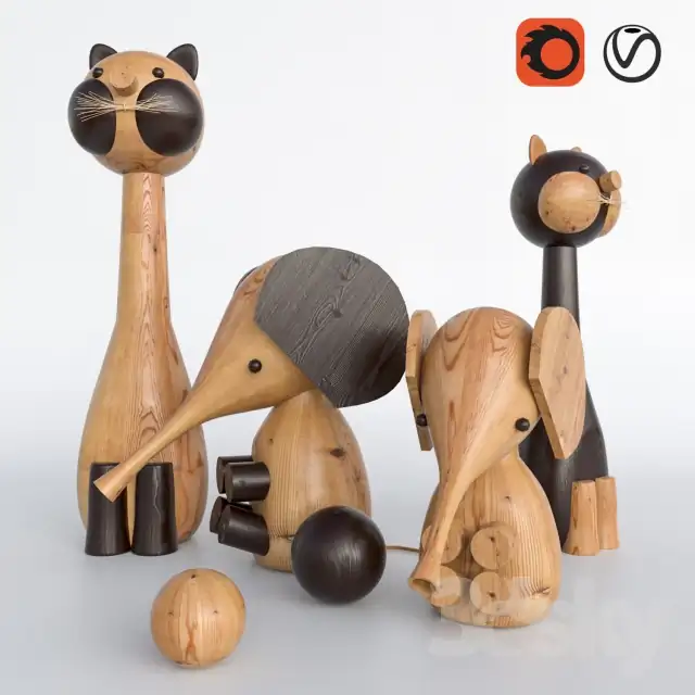 Toys made of wood 