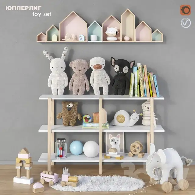 Toys and furniture set 13 