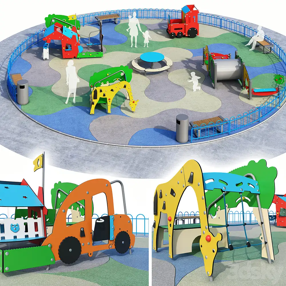 Children playground Kompan. Playground 