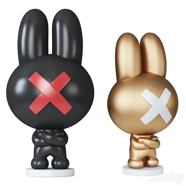 The rabbit sculpture 