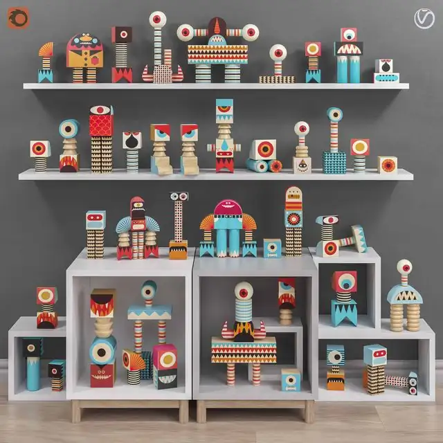 Toys and furniture set 30 