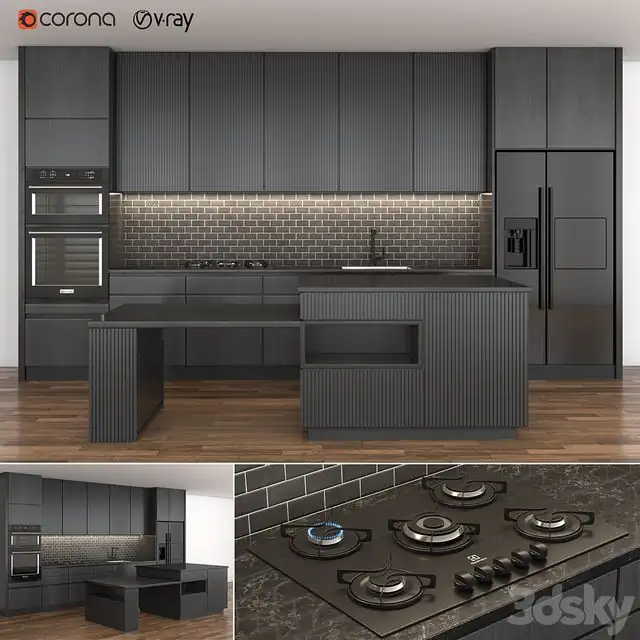 Dark kitchen 