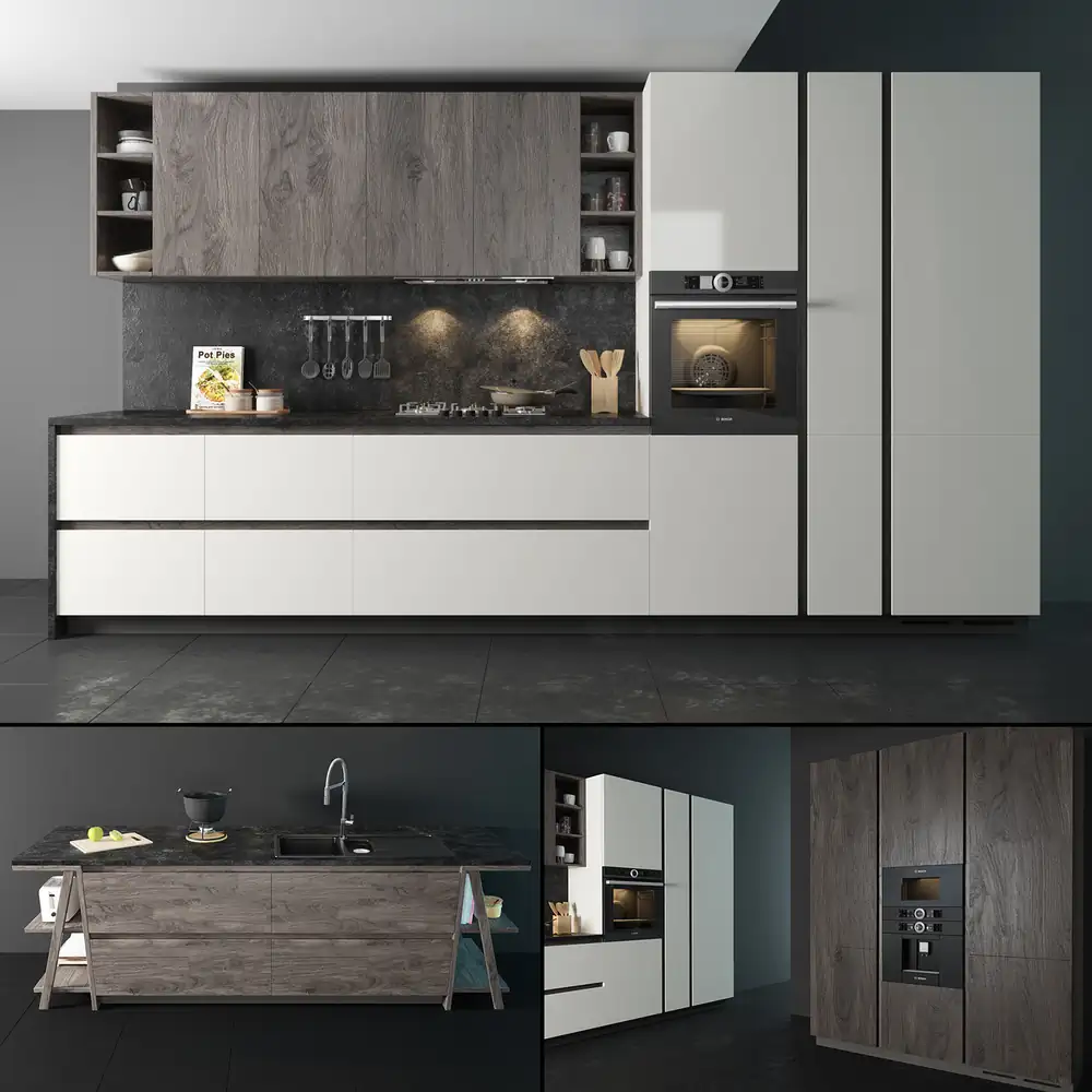 Kitchen Arredo 3 Linea Plana 