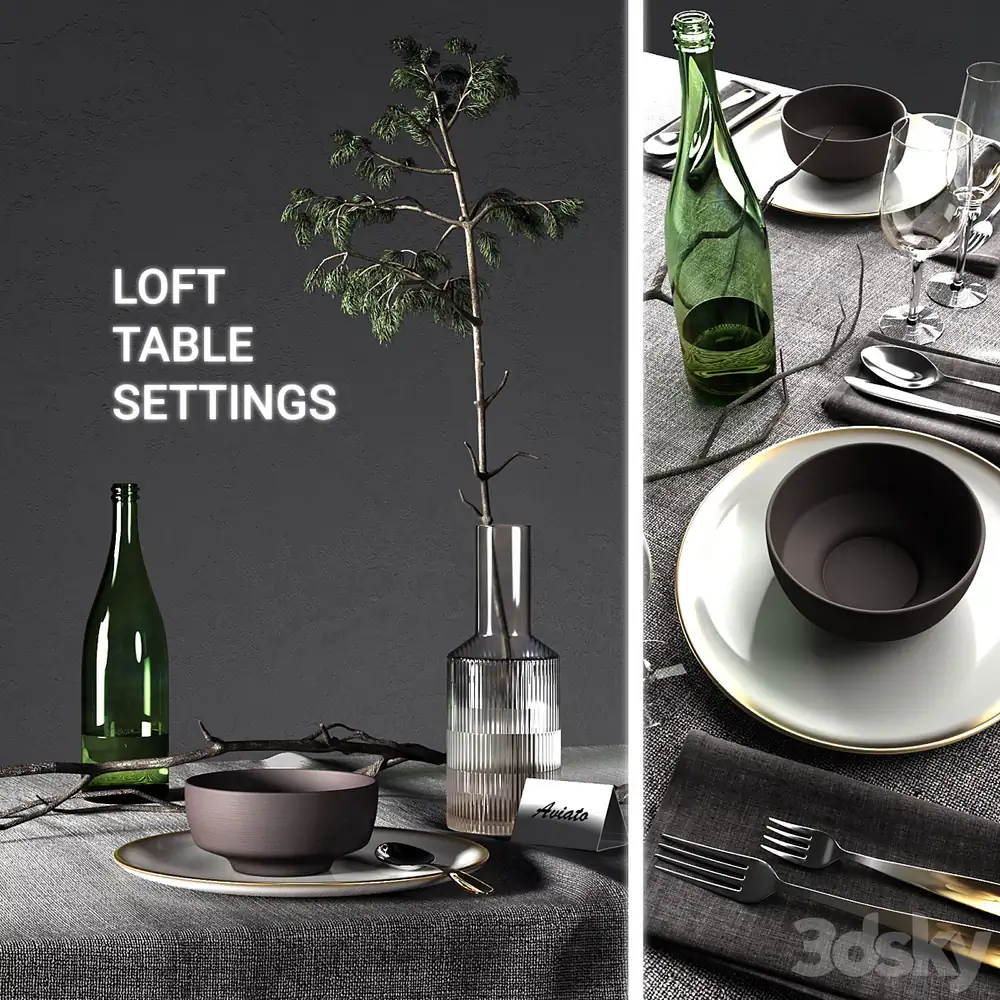 Loft Table Settings 