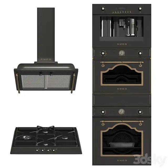 Smeg Cortina Black 