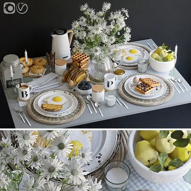 Table setting 36. Breakfast – 3 