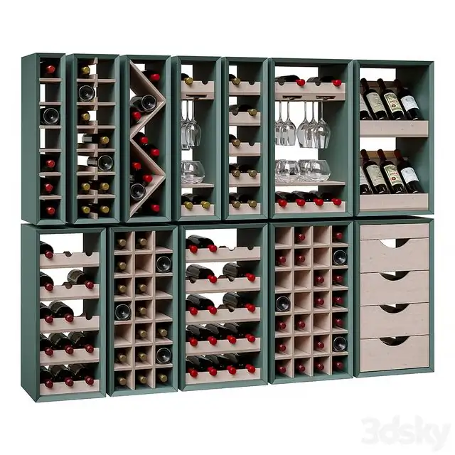 Wine sections for kitchen sets 