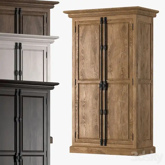 FRENCH PANEL DOUBLE-DOOR CABINET 