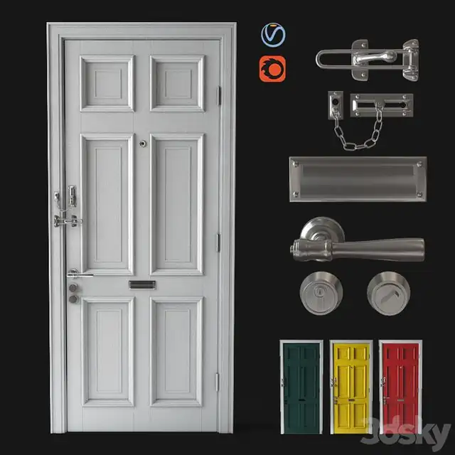 Front door door chain door lock 