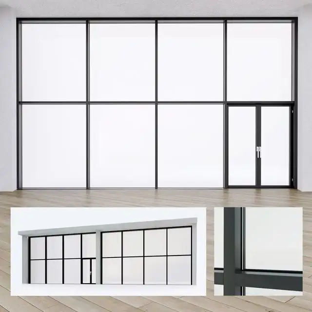 Panoramic windows. Stained glass.8 