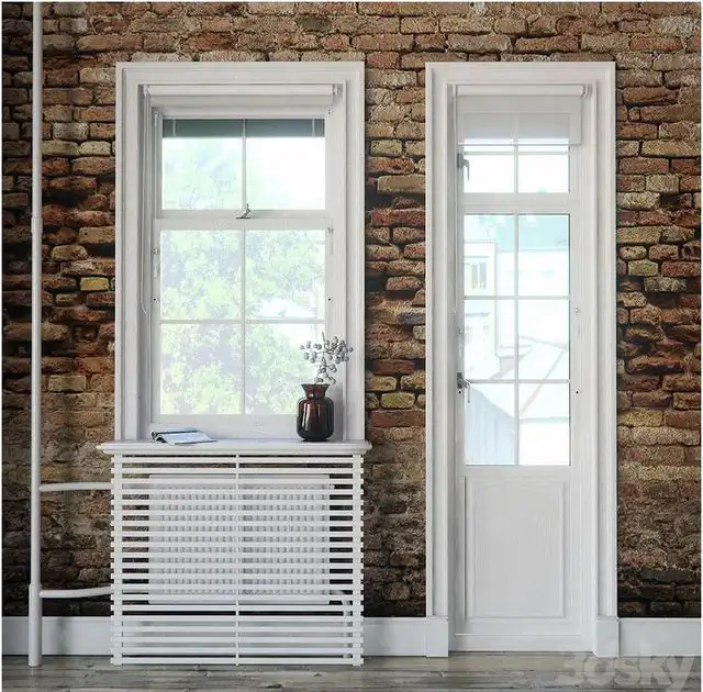Windows in Scandinavian style 