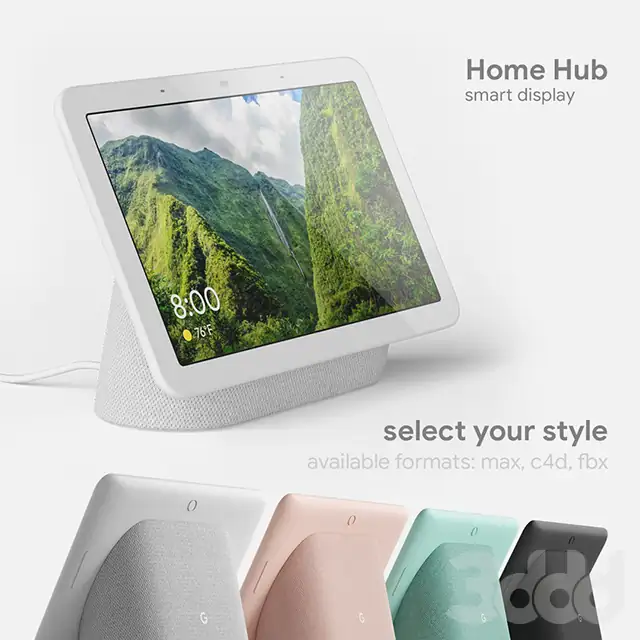 Google Home Hub 4 colors 
