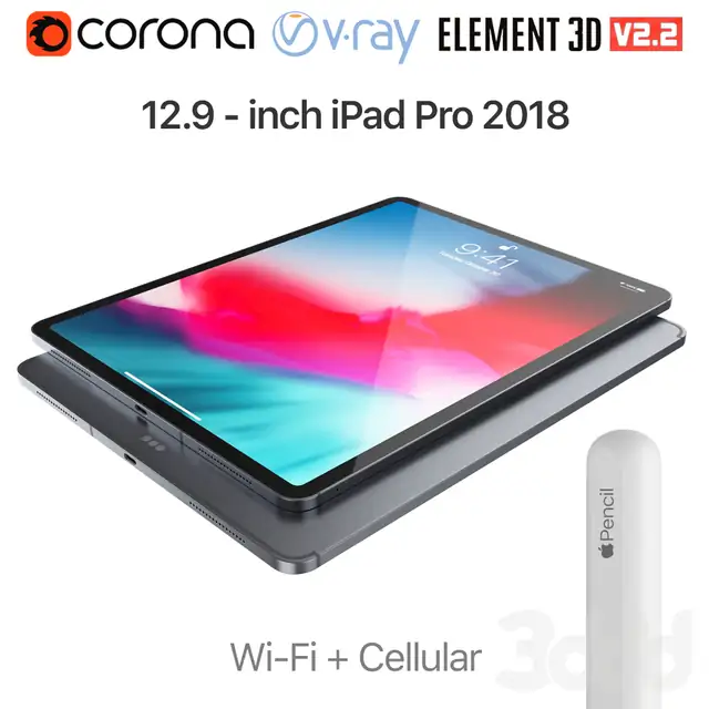 iPad Pro 2018 12.9 inch Wi-Fi + Cellular 