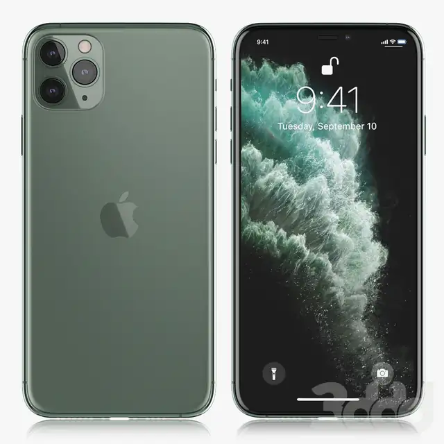 Apple iPhone 11 pro MAX Midnight Green 