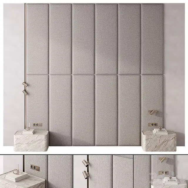 Bedroom headboard Warm Gray 