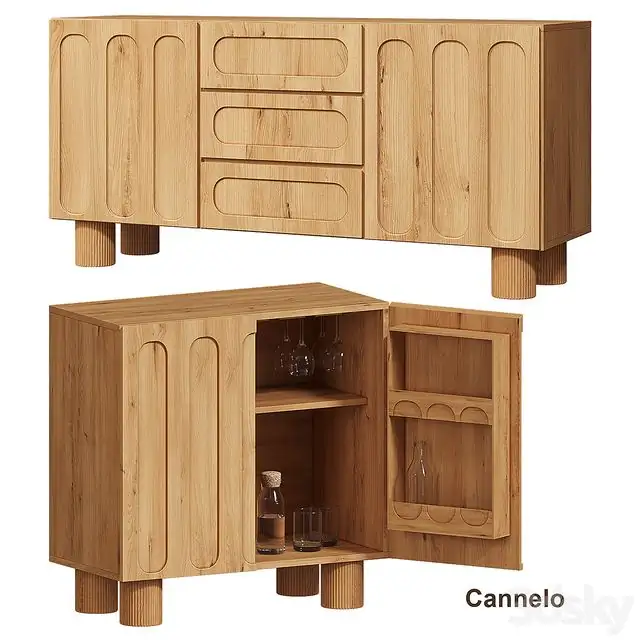 Cannelo Bar cabinet, LA REDOUTE Art. 3258661  GJL418 