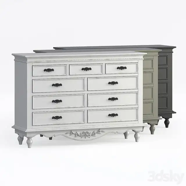 Chest of drawers Provence KMP4 Country Style 